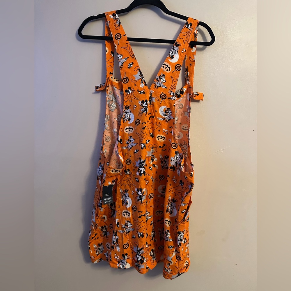 Disney Orange Women’s Overalls with Halloween Print - Picture 2 of 3